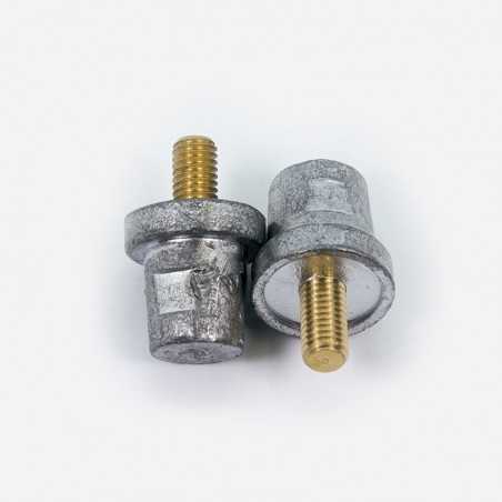 CONE BATTERIE + ET -  (JEU DE 2) M8