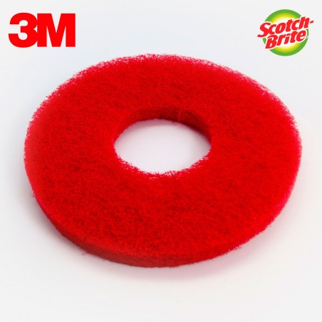 DISQUE ROUGE MONOBROSSE / AUTOLAVEUSE 381MM SCOTCH-BRITE 3M (X5)